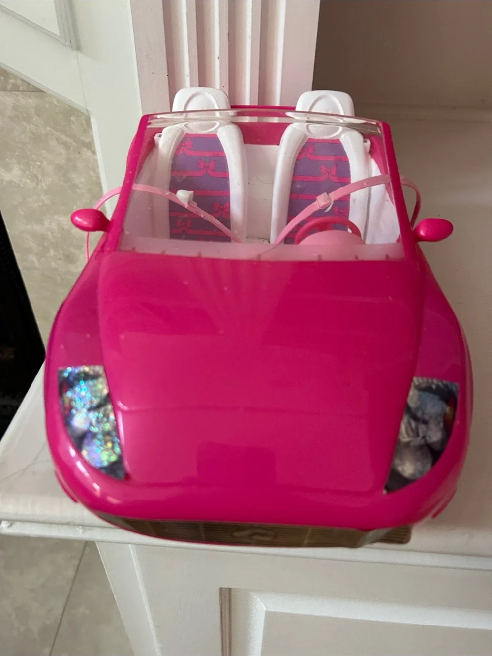 Barbie 2010 Pink Convertible Toy Car for Kids - Stylish Play Vehicle